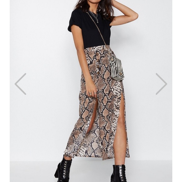 Nasty Gal Dresses & Skirts - Nasty Gal Snake skirt - maxi skirt